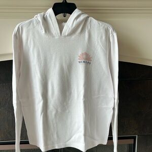 Hurley white hoodie